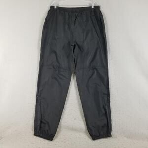 Nike Pants Mens XL Black Nylon Track Athletic Windbreaker Zipper Ankles Malaysia